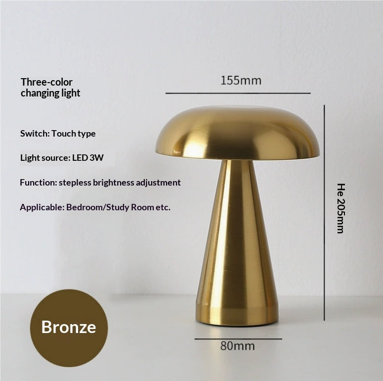 Cordless Mushroom Table Lamp