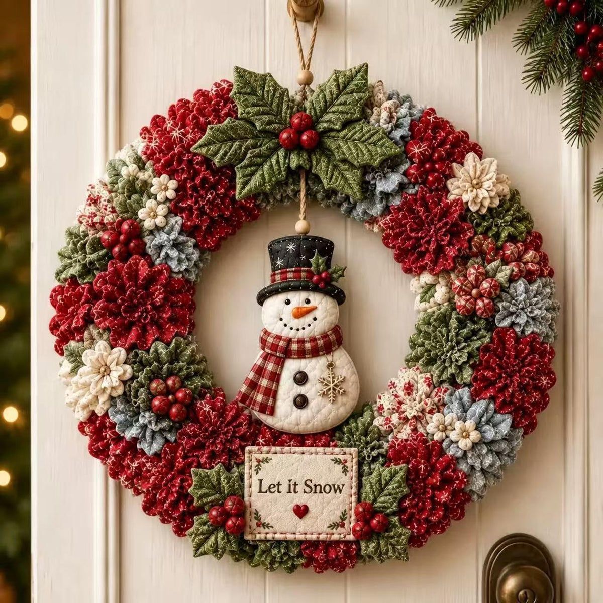Punch Needle Christmas Wreath Kit