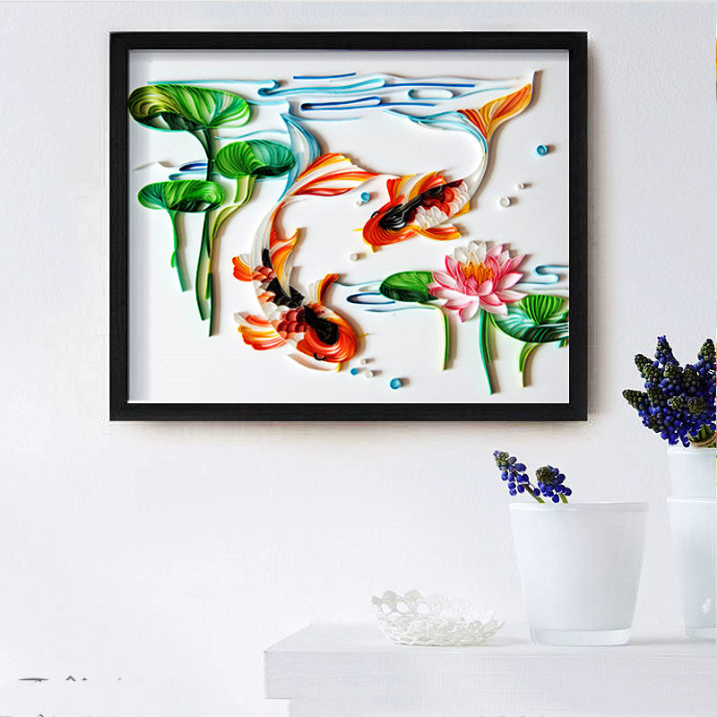 Paper quilling art kit