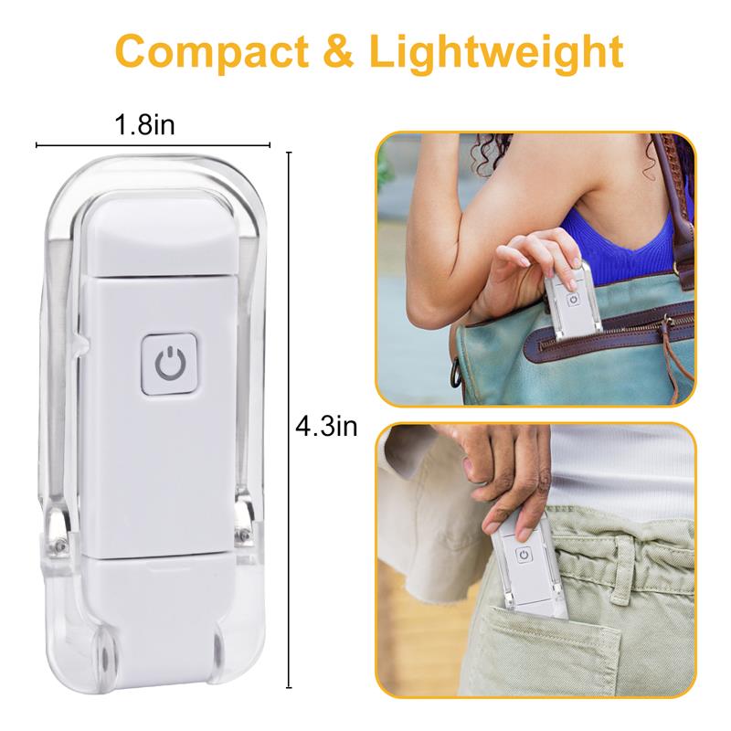 Clip-On Book Light (USB Rechargeable)
