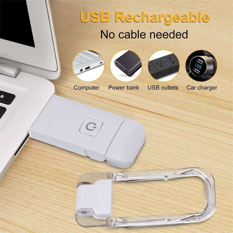 Clip-On Book Light (USB Rechargeable)